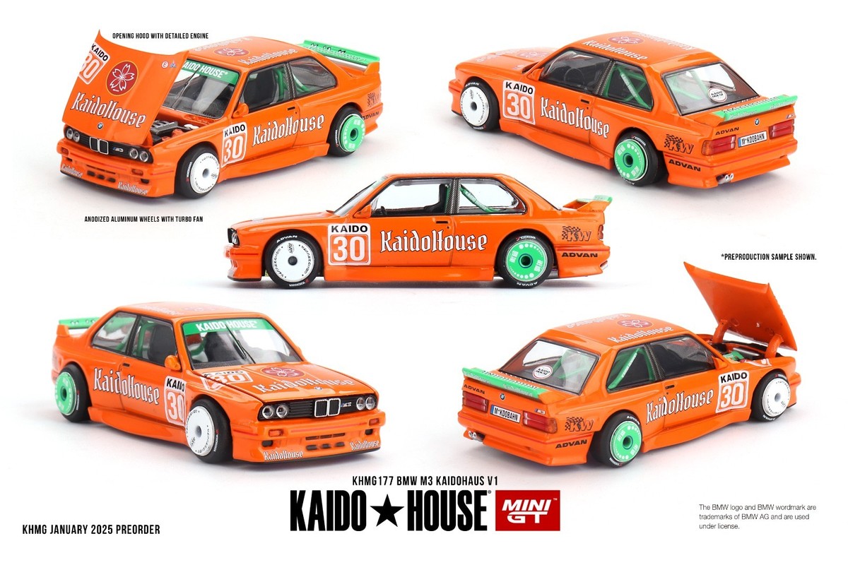 KAIDO ☆ HOUSE BMW M3 E30 #177 MINI GT 1:64 VERSIEGELT BY RACEFACE