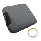 Fits 2013-2018 Dodge Ram Vinyl Center Console Lid Armrest Jump Seat Cover Gray