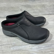 Merrell Encore Nova Black Leather Size 7 Women's Mule Clog Slip On J178616C