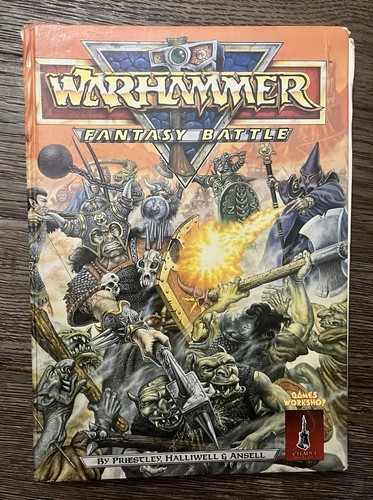 Warhammer Fantasy Battle 1987 Hardcover Book Games Workshop 3rd Oop Codex Rule
