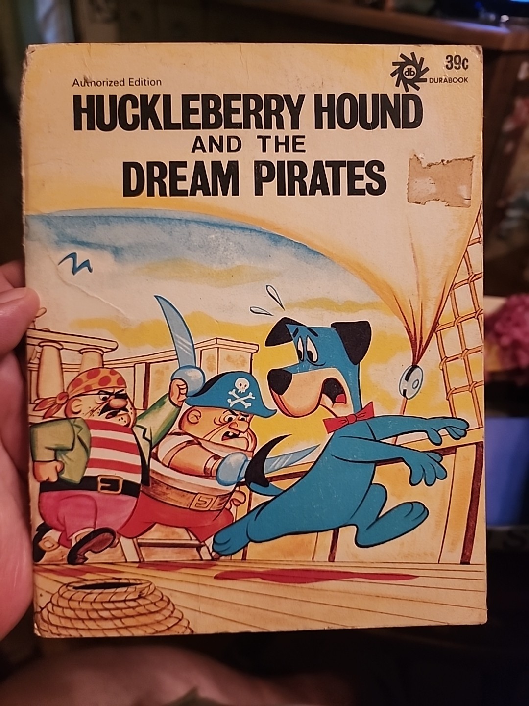 HANNA BARBERA DURABOOK Huckleberry Hound And The Dream Pirates 1972