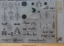 Simon Says: Printmaking Florals; many sentiments; photopolymer; 6 x 8; NEW