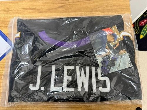 Jamal Lewis Baltimore Ravens Signed Football Jersey Radke Sports Authenticated