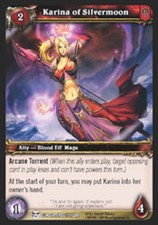 Heavy Play WoW TCG Karina of Silvermoon Blood of Gladiators World of Warcraft