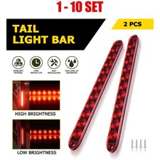 2-20x 15" Red 11LED Trailer Truck Light Bar Stop Turn Tail Rear Brake Lamp Strip