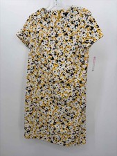 Pre-Owned Ann Taylor Yellow Size 2 Knee Length Short Sleeve Dress