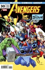 Avengers (9th Series) #30D VF/NM; Marvel | 796 Disney's Stitch Variant Avengers