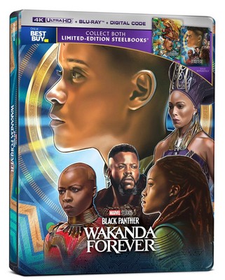 Black Panther 2 Wakanda Forever (Steelbook 4K + Blu-ray + Digital) VERY GOOD