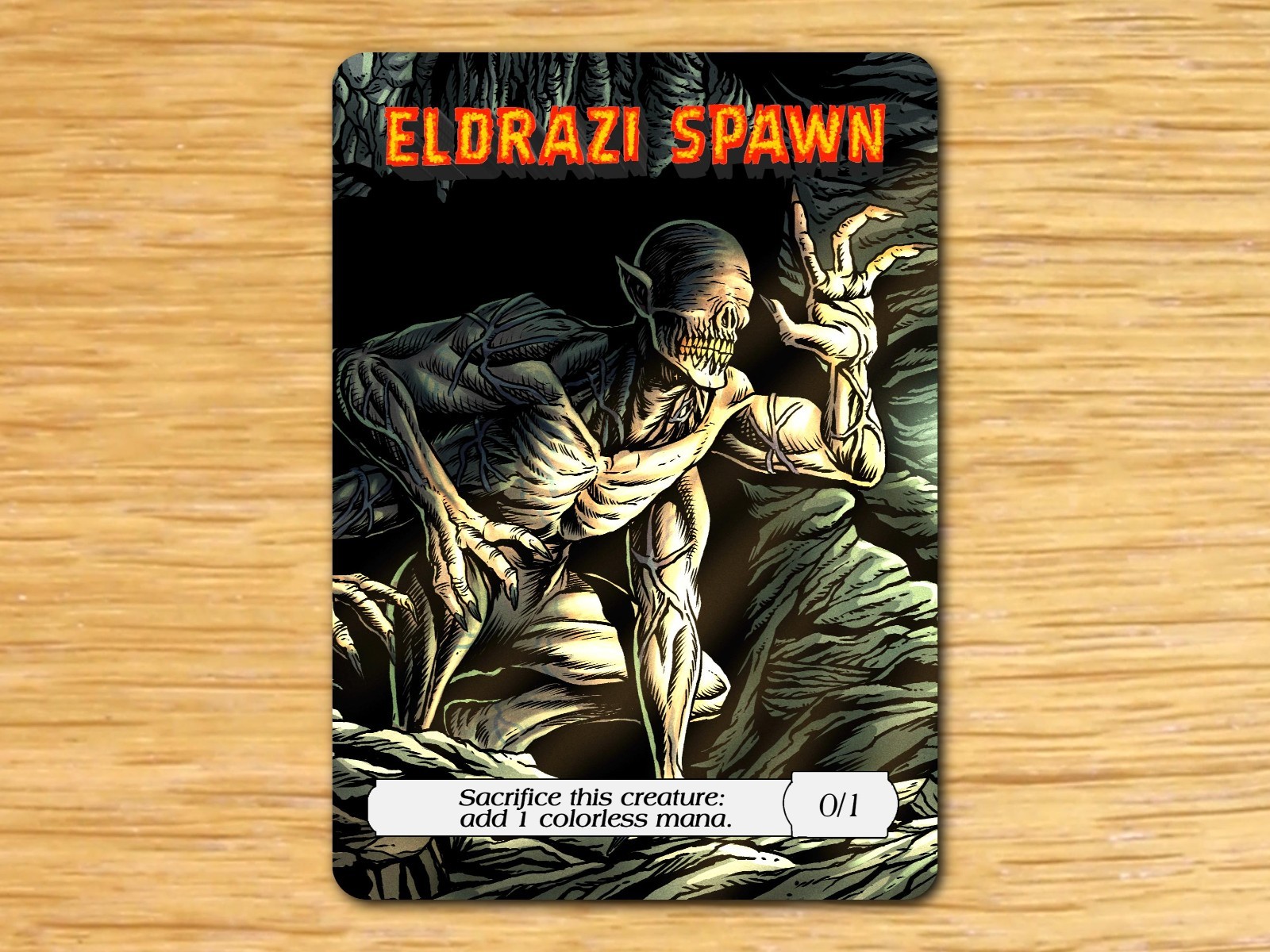 ELDRAZI SPAWN 0/1 Full Art Token [by Darkside Tokens] Magic the Gathering MTG!
