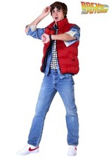 Back to the Future Marty McFly Costume for Adults SIZE M with defect