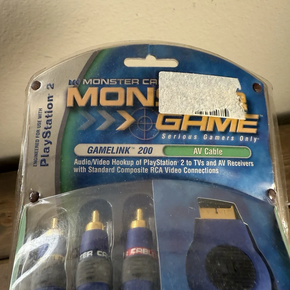 Monster Cable MONSTER GAME Gamelink 200 10ft AV Cable for Playstation 2 PS2 - Image 3 of 4