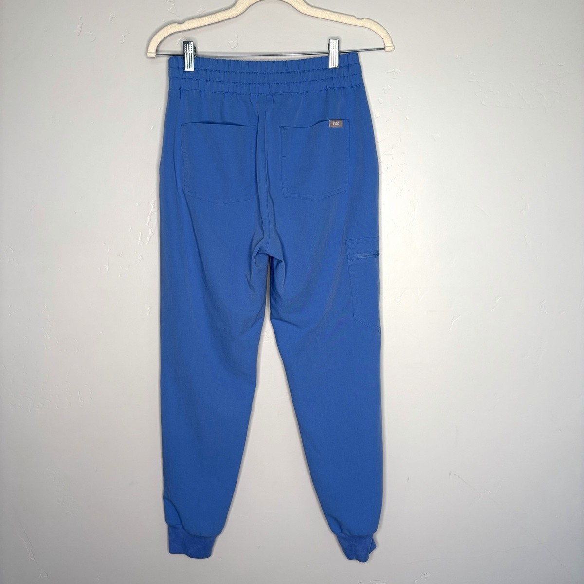 FIGS Zamora High Waisted Jogger Scrub Pants Blue XS Petite | eBay