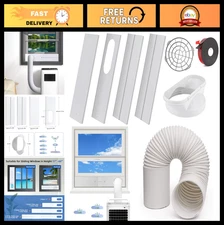 Portable Air Conditioner Vent Kit - 5.9" Exhaust Hose, Adjustable Window Seal, U