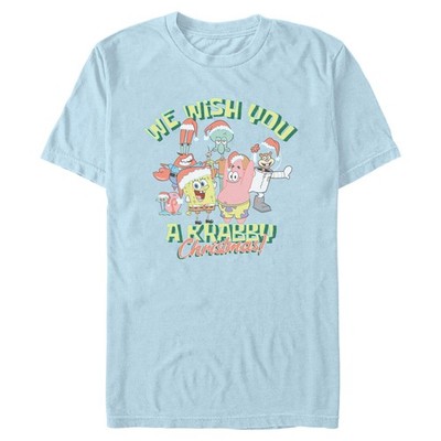 Men's SpongeBob SquarePants We Wish You a Krabby Christmas T-Shirt