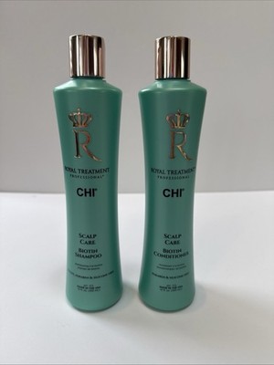 Chi Royal Treatment Shampoo & Conditioner Scalp Treatment Biotin 12 Oz Bottles.