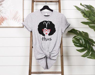 Aries Zodiac T-shirt, Gift For Friend, Zodiac Birthday, Aries Taurus Gemini 