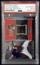 Kelvin Herrera Signed 2011 Bowman Draft Futures Game Relics Card #FGR-KH PSA Aut