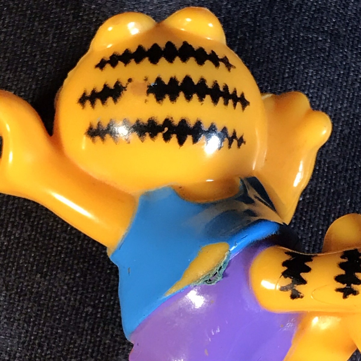 Garfield ベッドで寝るフィギュア 1978年製 AMAZING COND 1978, 1981 12 inch Sitting Garfield Fat Cat