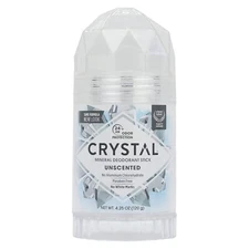 CRYSTAL Mineral Deodorant Stick 24Hr Odor Protection, Unscented, 4.25 oz