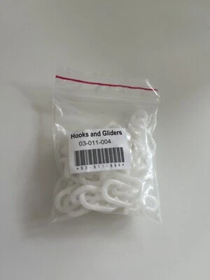 2x AKW Original Shower Curtain Hooks | 11 Sliders and 11 Hooks | Brand New