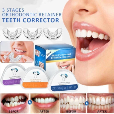 HAILICARE 3X Erwachsene Zahnspange Retainer Kieferorthopädische Zahnkorrektur Dental Brace