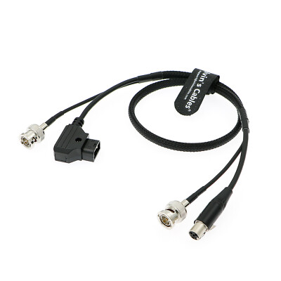 TV Logic Monitor Power Cable Mini 4 pin XLR to D-Tap & BNC Video Cable for F-5A