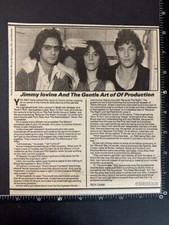 JIMMY IOVINE - NME ARTICLE PRODUCTION 1979 8X11'  F1-3