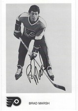 Brad Marsh Autographed Signed Team Issued Photo - NHL Flyers RARE! - w/COA