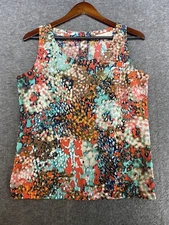 Olive and Oak Women’s Sz Medium  Multi Color Abstract Watercolor Sleeveless Top