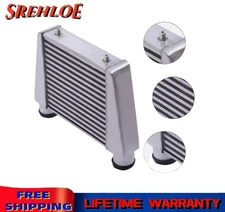 24"x11"x4" Universal Aluminum Turbo Intercooler Front Mount 2.5" I/O Same Side