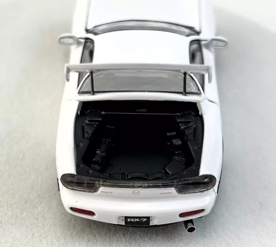 MAZDA RX-7 FD3S FULLY OPENING WHITE LUXURY VERSION 1/64 DIECAST