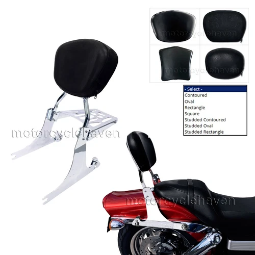 Sissy Bar Backrest with Luggage Rack for 2006-up Harley Davidson Dyna FXD