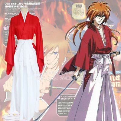 Rurouni Kenshin Himura Kenshin Cosplay Costume All Size Custom