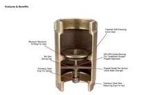 MFG CVNL75 3/4" No-Lead Brass Check Valve 700 Series 0.75"