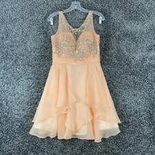 Aspeed USA Pink Salmon Sparkly Gown Women’s L