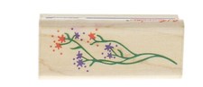 Rubbber Stampede Floral Filler sprig Wooden Rubber Stamp