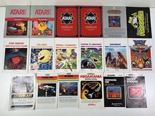 Atari 2600 Instruction Manual Only Lot of 18 Paper Booklet Great Condition