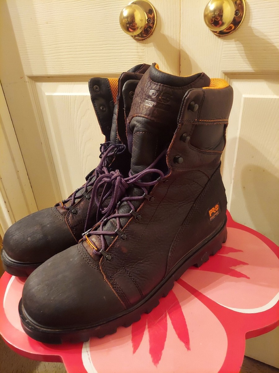 Timberland Pro Men\'s Steel Toe Black And Brown Leather Boots. 14 M. Very Good . Timberland Pro Men main image 4