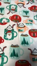 Holiday Christmas CUPS fleece socks sizes 5-13 womens Toasti socks