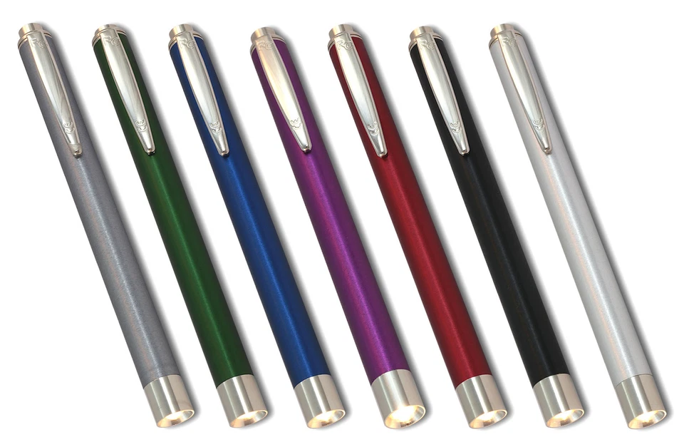 FENOMED Profi Diagnostikleuchte Pupillenlampe aus Aluminium Taschenlampe Stablampe