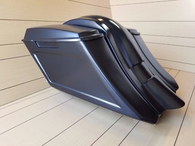 HARLEY DAVIDSON STRETCH 6''DOWN 9''BACK SADLEBAGS/FENDER AND LIDS TOURING  97-2013