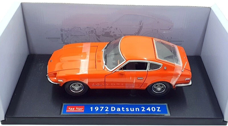 Sunstar 1/18 Scale Diecast 3501 - 1972 Datsun 240Z - Orange - Image 4 of 4