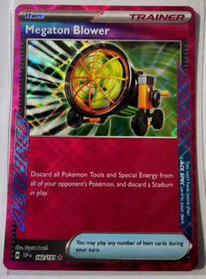 NM Pokemon Megaton Blower - SV08: Surging Sparks (SV08) 182 ACE SPEC Rare