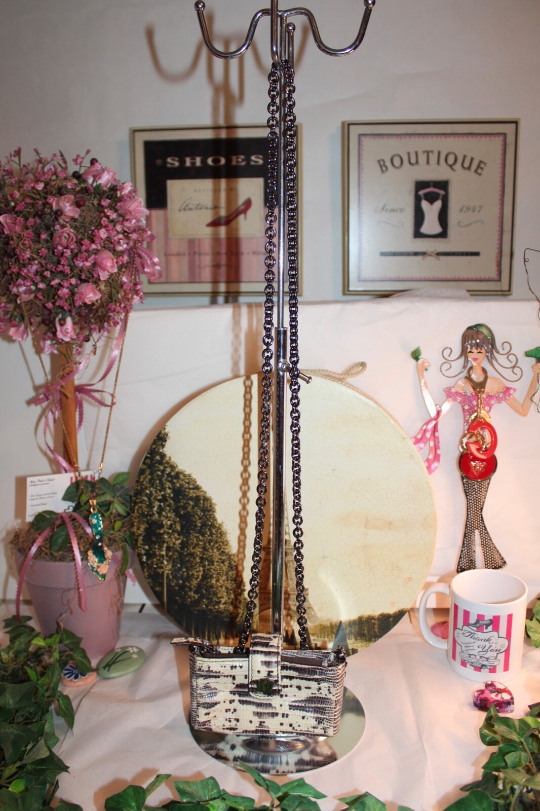 ECLECTIC HENRI BENDEL MINI PYTHON" RARE" CHAIN CR… - image 6