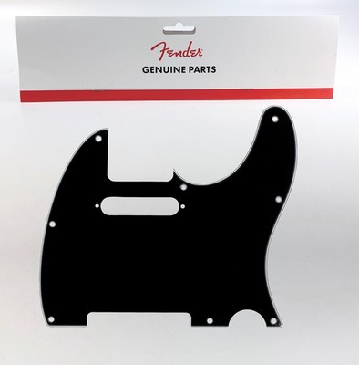 Genuine Fender Tele BLACK PICKGUARD 3-PLY 8-Hole American Standard Telecaster