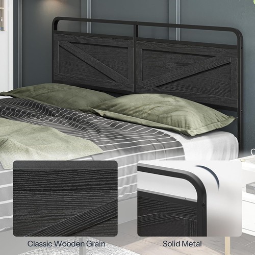 Cabecero de panel de madera Cabecero Queen Minimalista Cabecero Cama Marco Adaptador - Imagen 6 de 9