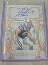 JEFF SATURDAY 2024 FLAWLESS HONORED INK On-Card Autograph /25 Indianapolis Colts
