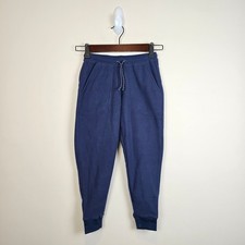 Patagonia Kids Micro D Joggers Size XS/5-6 New Navy Fleece Pants Elastic Waist