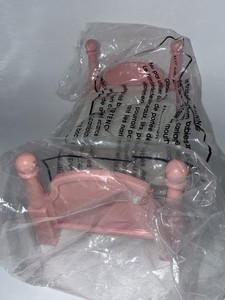 NEW Little Tikes Grand Masion Dollhouse Pink Twin Bed for Girls Bedroom Rare