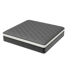 Colchón de muelles de bolsillo de espuma viscoelástica de gel firme mediano tamaño queen de 14" en una caja